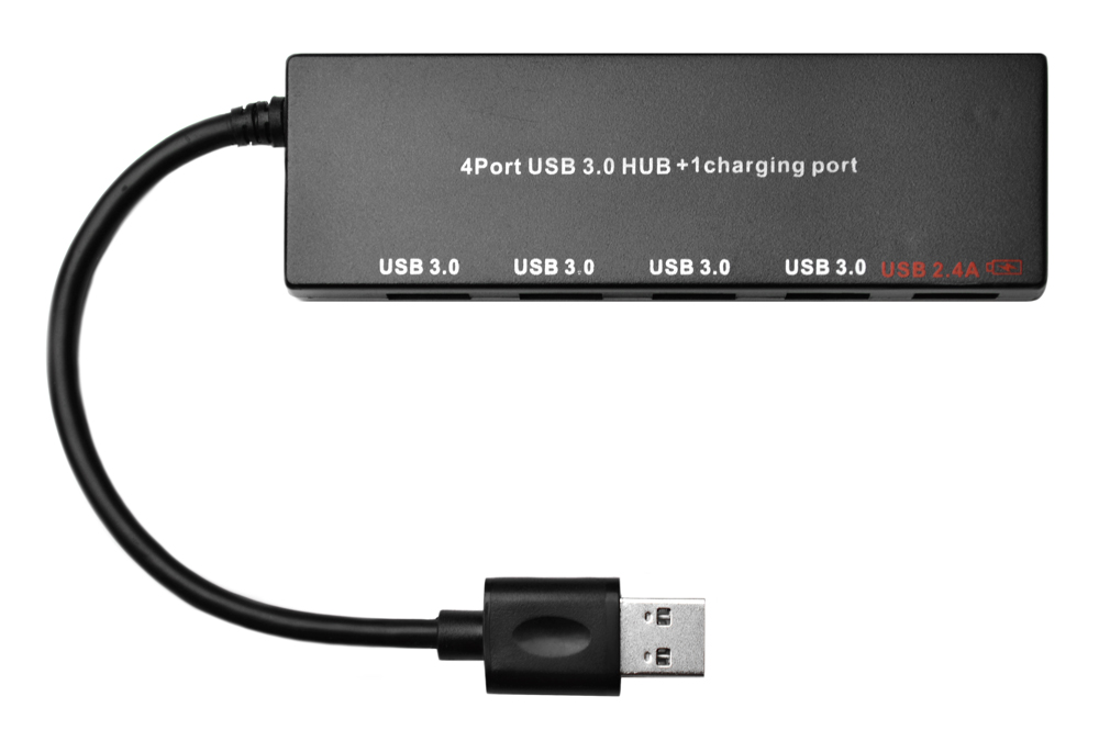 4 Port USB 3.0 Hub +Charging Port