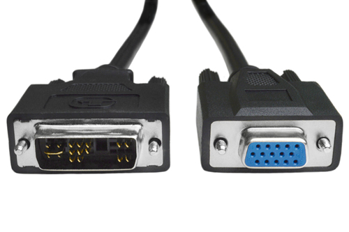 10ft DVI Male to VGA Female Full Cable