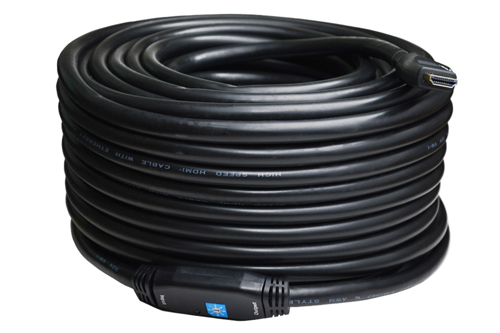 100ft High-Speed HDMI to HDMI Cable with Signal Booster Full Cable 1