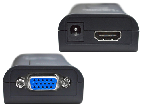 VGA to HDMI Converter with Audio - Side