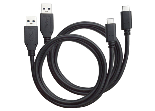 3.2ft USB 3.1 Type-C to USB AM Data & Charging Cable - Dual Pack